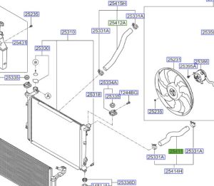خرطوم ماء الرديتر علوي