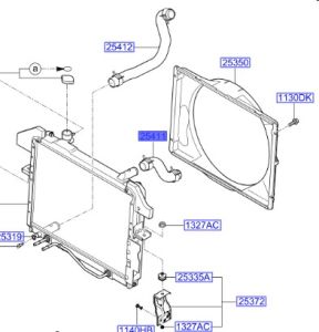 خرطوم ماء الرديتر علوي
