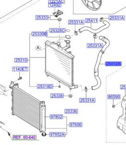 خرطوم ماء الرديتر سفلي