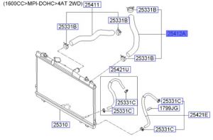 خرطوم ماء الرديتر سفلي
