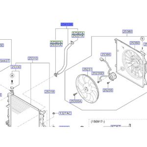 خرطوم ماء الرديتر سفلي