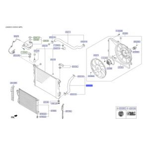 خرطوم رديتر ماء سفلي