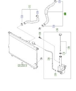 خرطوم رديتر ماء سفلي