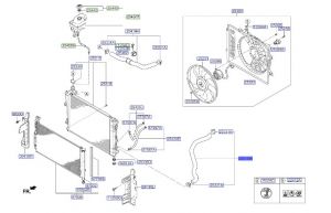 خرطوم رديتر ماء سفلي