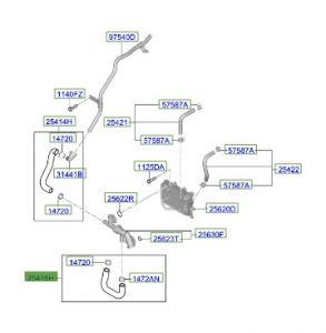 خرطوم رديتر ماء سفلي