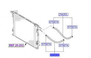 خرطوم مبرد زيت الجيربوكس
