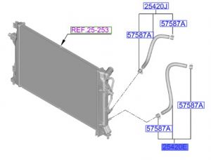 خرطوم مبرد زيت الجيربوكس