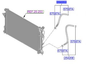 خرطوم مبرد زيت الجيربوكس