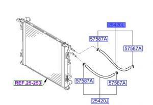 خرطوم مبرد زيت الجيربوكس