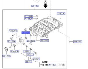 تروس مضخة الزيت الخارجية