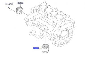 فلتر زيت الماكينة