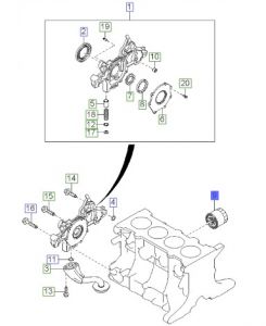 فلتر زيت الماكينة