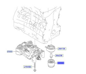 فلتر زيت الماكينة