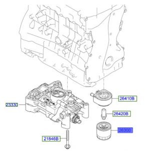 فلتر زيت الماكينة