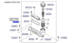 فلتر زيت الماكينة