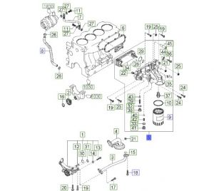 فلتر زيت الماكينة