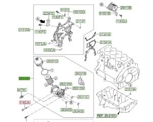 فلتر زيت الماكينة