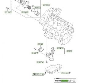 فلتر زيت الماكينة