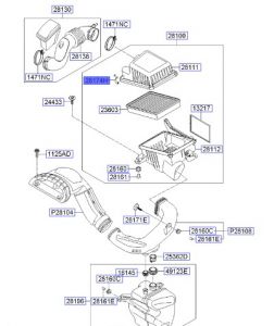 مشبك تثبيت غطاء فلتر الهواء