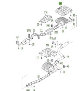 غطاء عازل حرارة العادم
