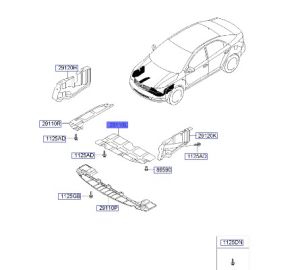 غطاء ماكينة سفلي