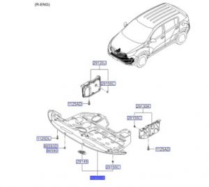 غطاء ماكينة سفلي