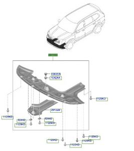 غطاء ماكينة سفلي