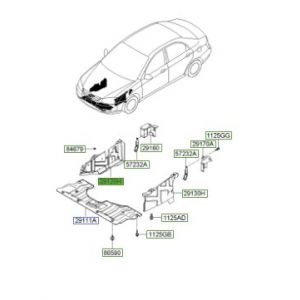 غطاء ماكينة سفلي