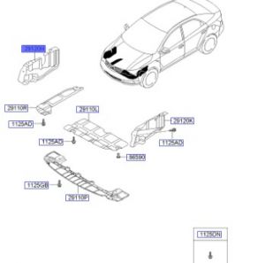 غطاء ماكينة سفلي