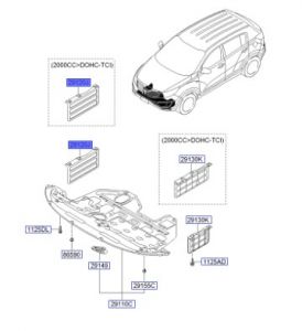 غطاء ماكينة سفلي