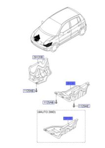 غطاء ماكينة سفلي