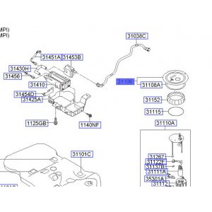 غطاء مضخة الوقود