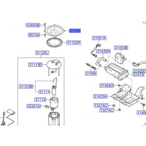 غطاء مضخة الوقود