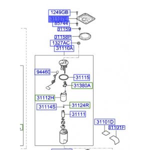غطاء مضخة الوقود