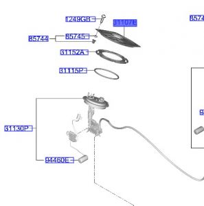 غطاء مضخة الوقود
