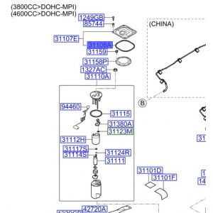 جلدة مضخة الوقود