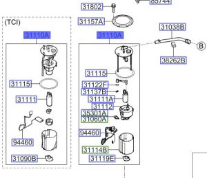 مضخة وقود كاملة