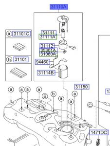 مضخة وقود كاملة
