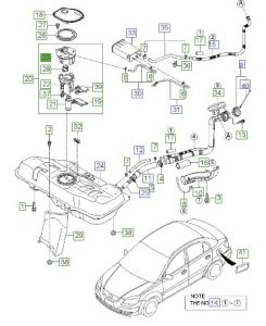 قاعدة مضخة الوقود العلوية