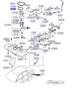 غطاء مضخة الوقود