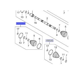 طقم جلدة عكس أمامي خارجي