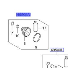 طقم جلدة عكس أمامي خارجي