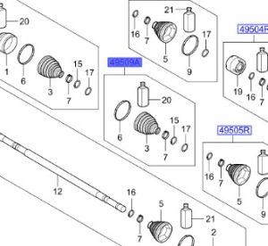 طقم جلدة عكس أمامي خارجي