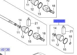 طقم جلدة عكس أمامي خارجي