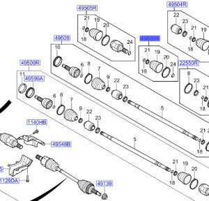 طقم جلدة عكس أمامي خارجي