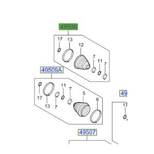 طقم جلدة عكس أمامي خارجي
