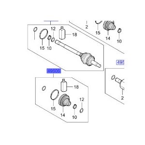 طقم جلدة عكس أمامي خارجي