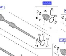 طقم جلدة عكس أمامي خارجي