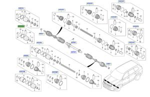 طقم جلدة عكس داخلي أمامي