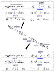 طقم جلدة عكس خارجية